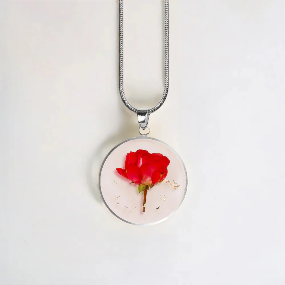 Pressed Birth Flower Necklace - Image 158
