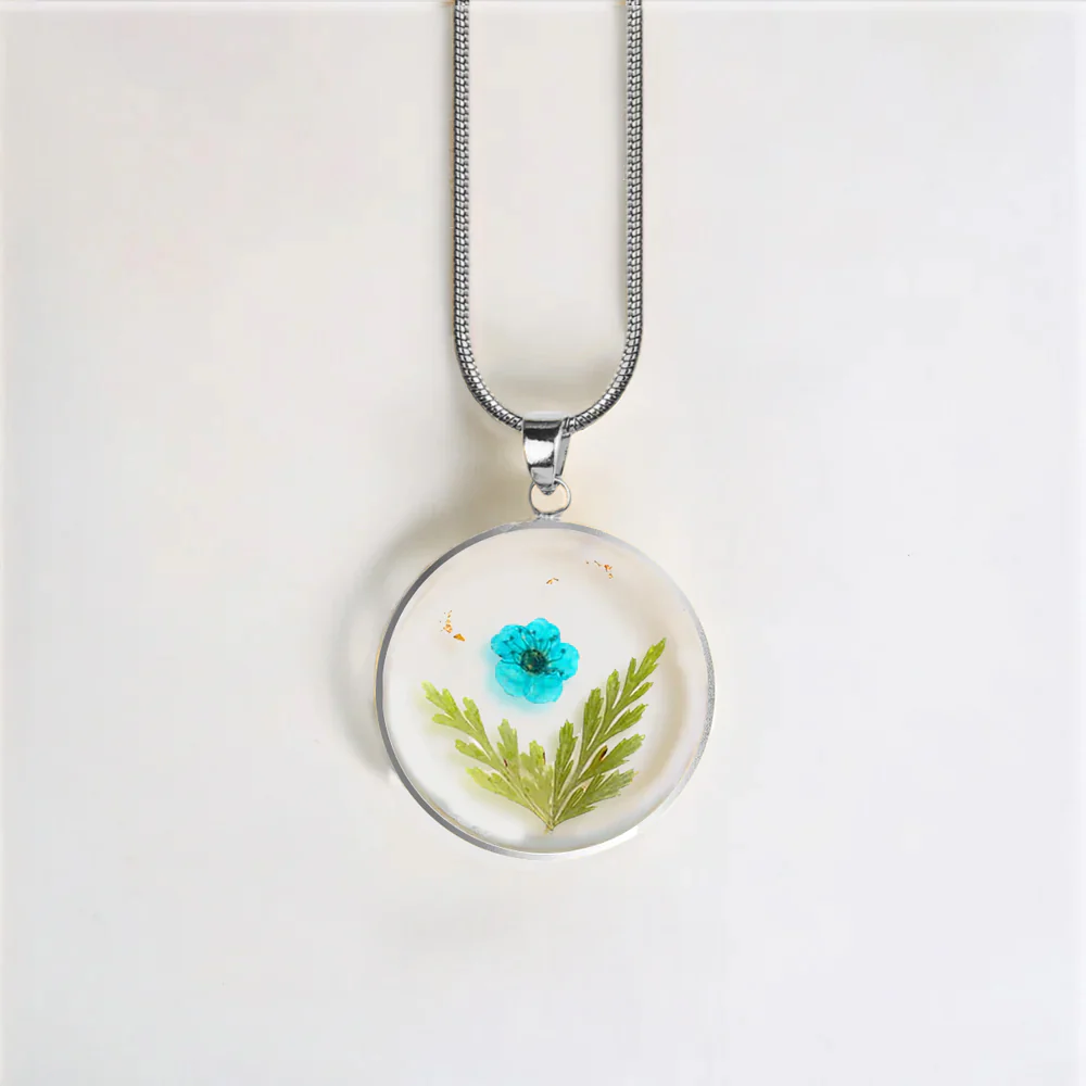 Pressed Birth Flower Necklace - Image 160