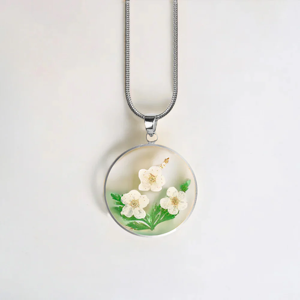 Pressed Birth Flower Necklace - Image 161