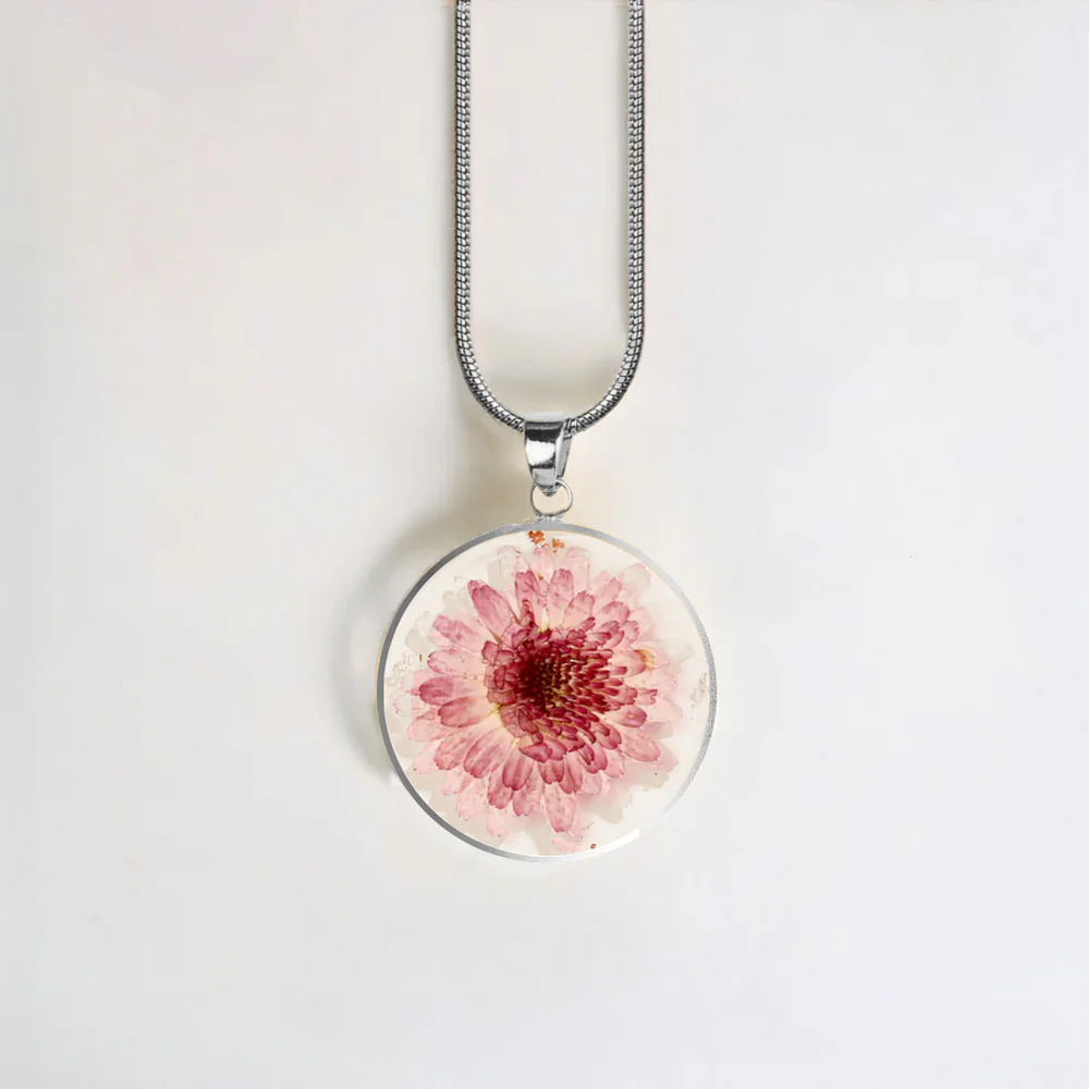 Pressed Birth Flower Necklace - Image 168