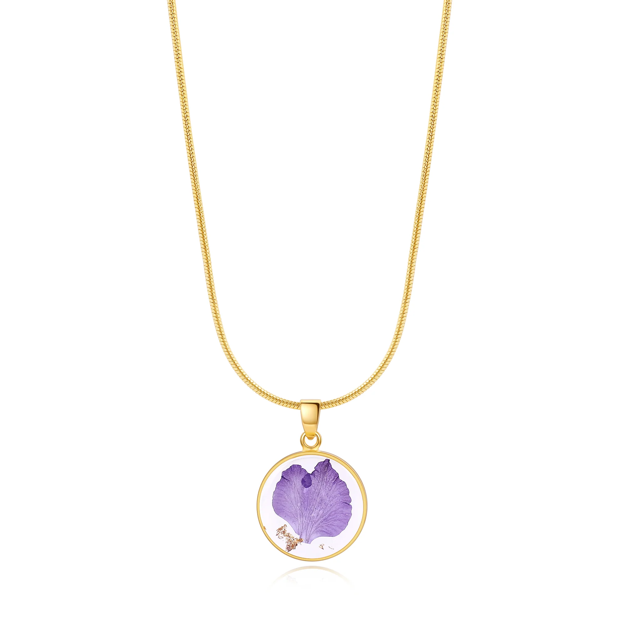 Pressed Birth Flower Necklace - Image 78