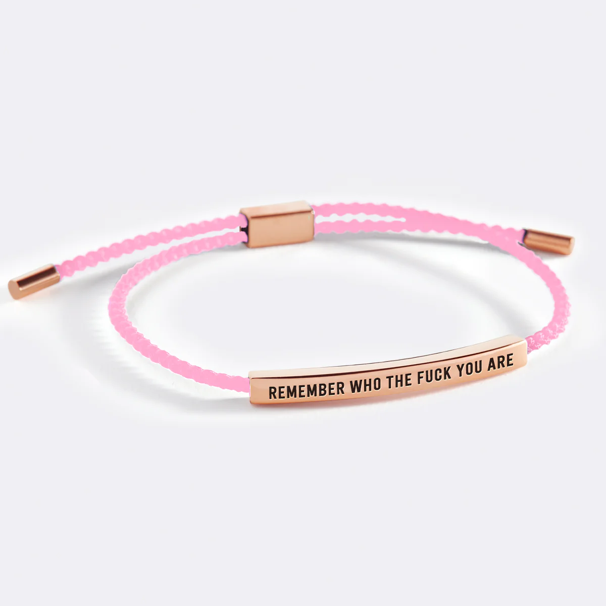 Bold Remember Who the F♥ck You Are Inspire Bracelet - Image 31