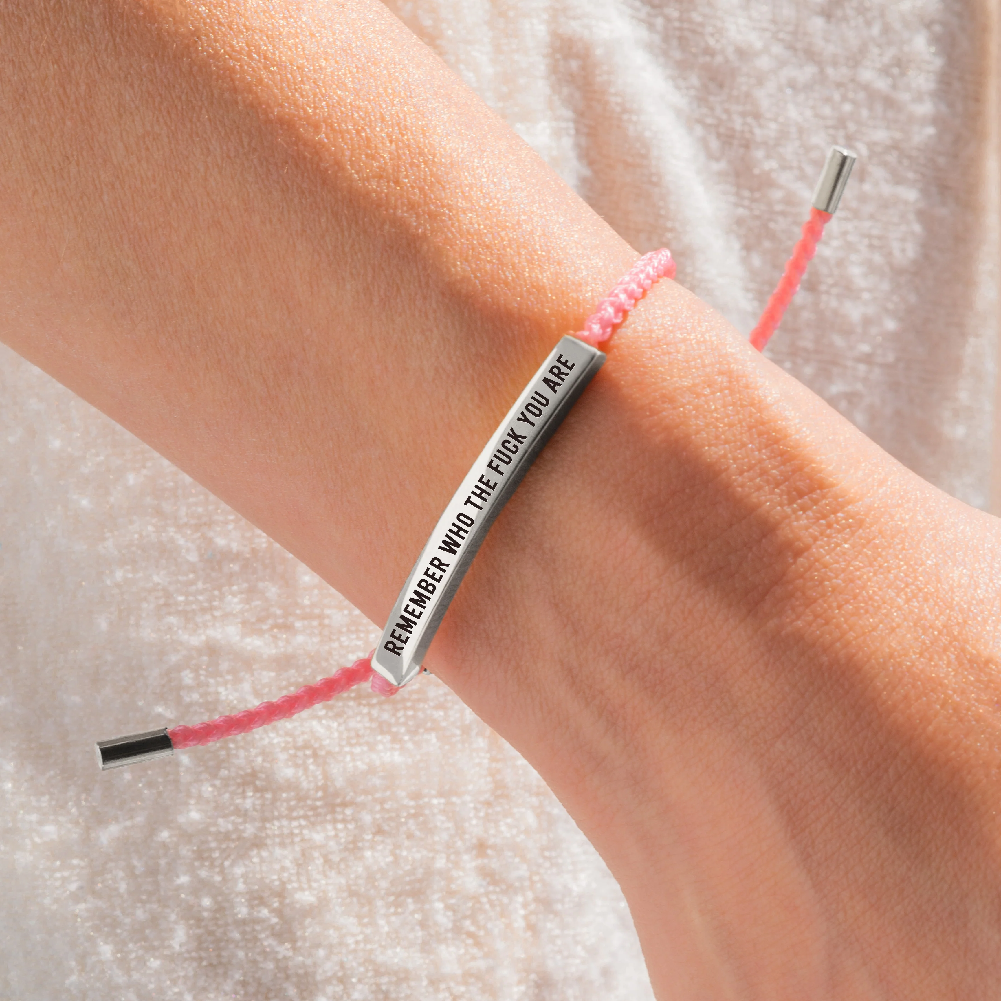 Bold Remember Who the F♥ck You Are Inspire Bracelet - Image 47