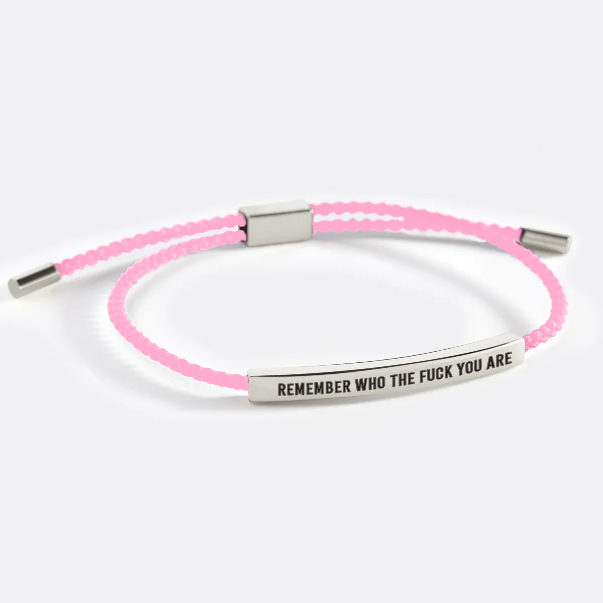 Bold Remember Who the F♥ck You Are Inspire Bracelet - Image 57