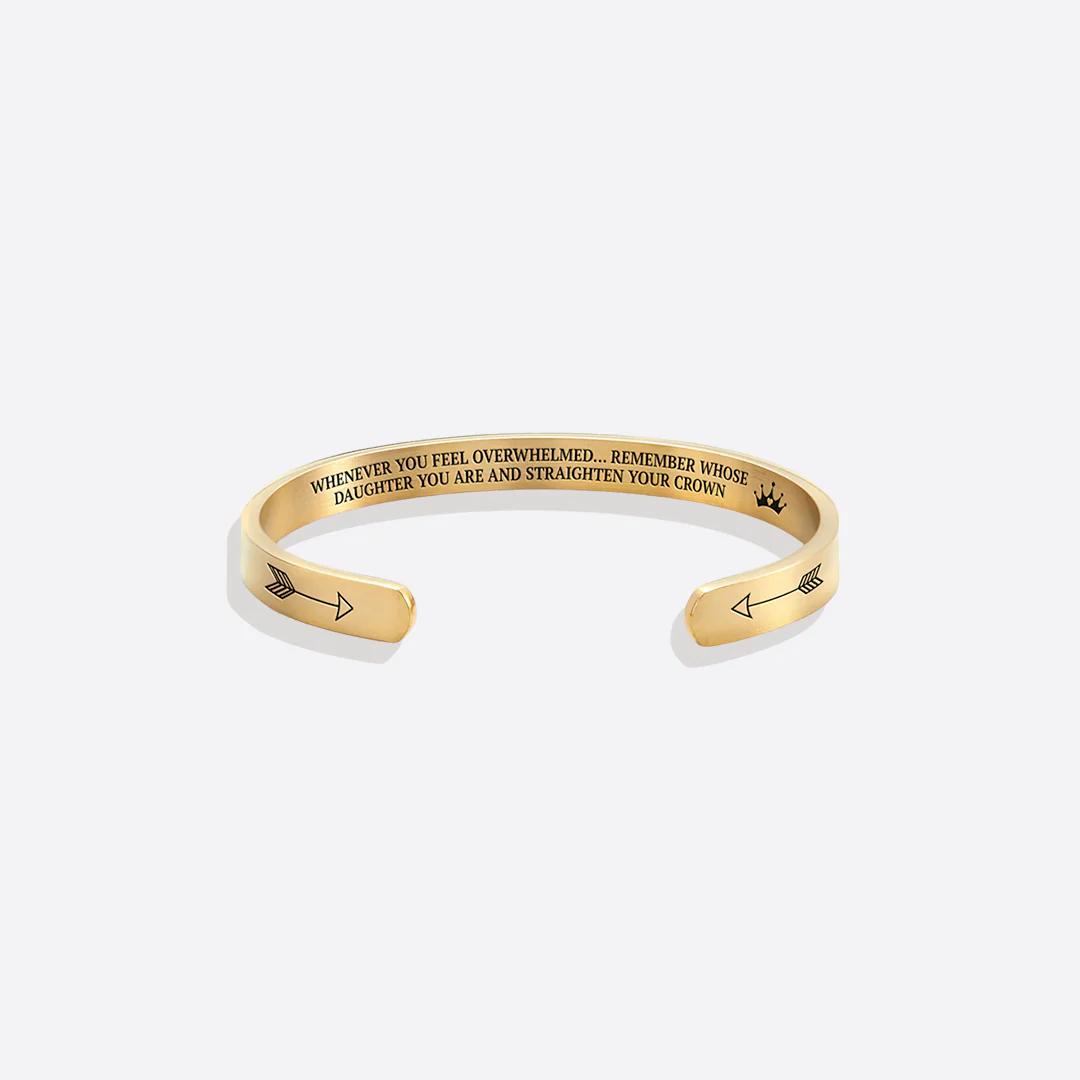 Remember Who You Are and Straighten Your Crown Cuff Bracelet - Image 45