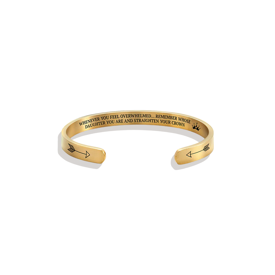 Remember Who You Are and Straighten Your Crown Cuff Bracelet - Image 50