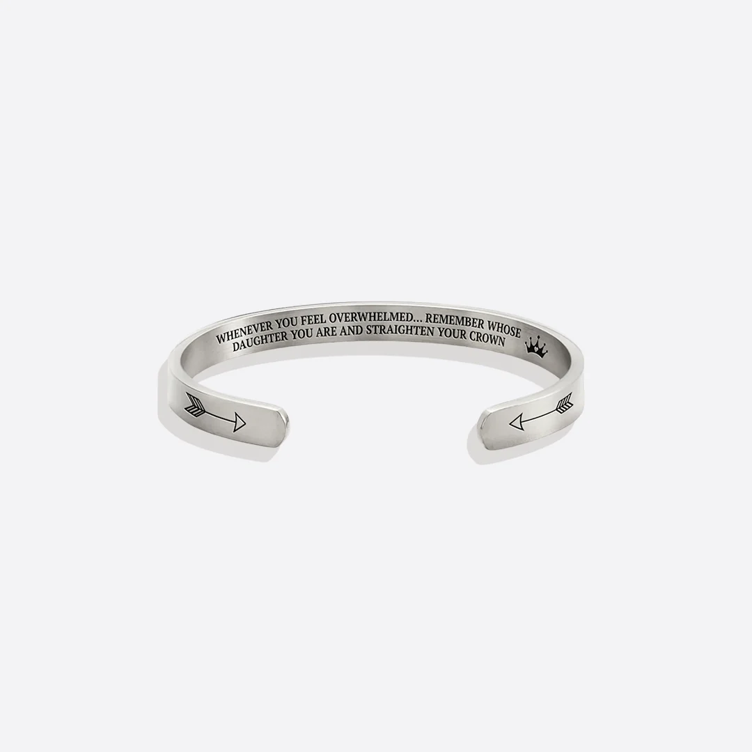 Remember Who You Are and Straighten Your Crown Cuff Bracelet - Image 63