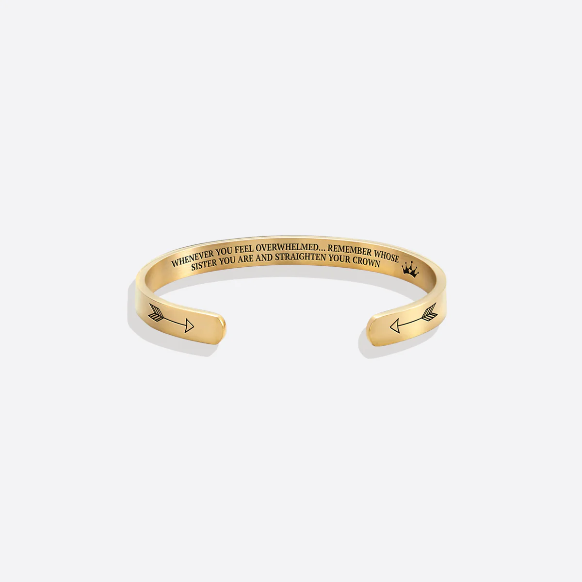 Remember Who You Are and Straighten Your Crown Cuff Bracelet - Image 72