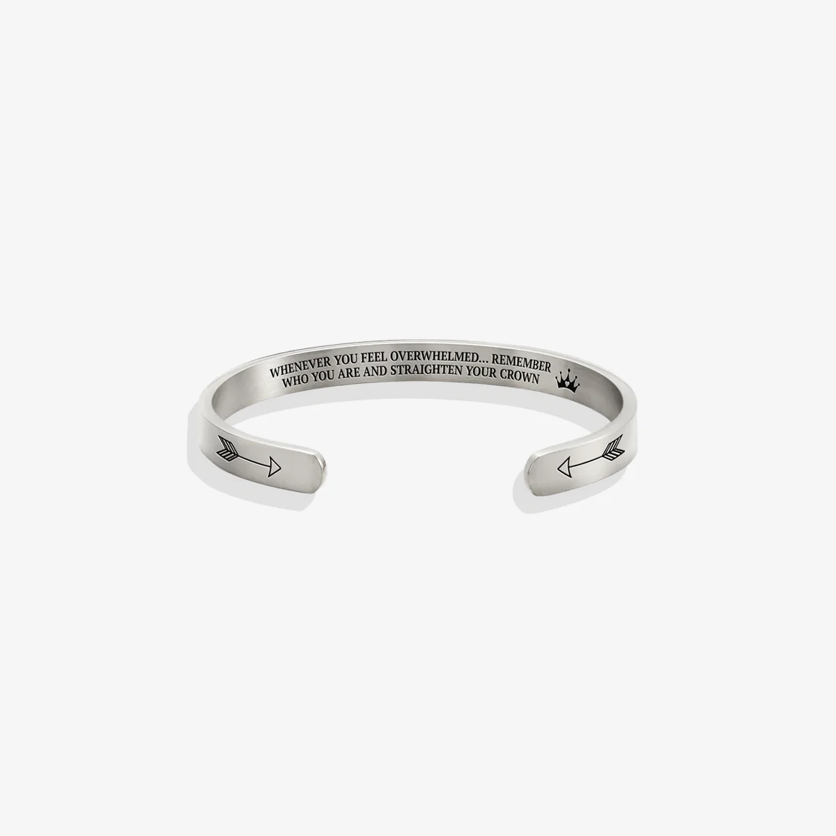 Remember Who You Are and Straighten Your Crown Cuff Bracelet - Image 77