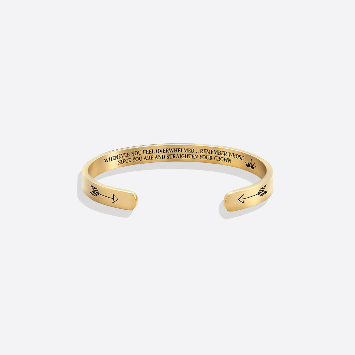 Remember Who You Are and Straighten Your Crown Cuff Bracelet - Image 78