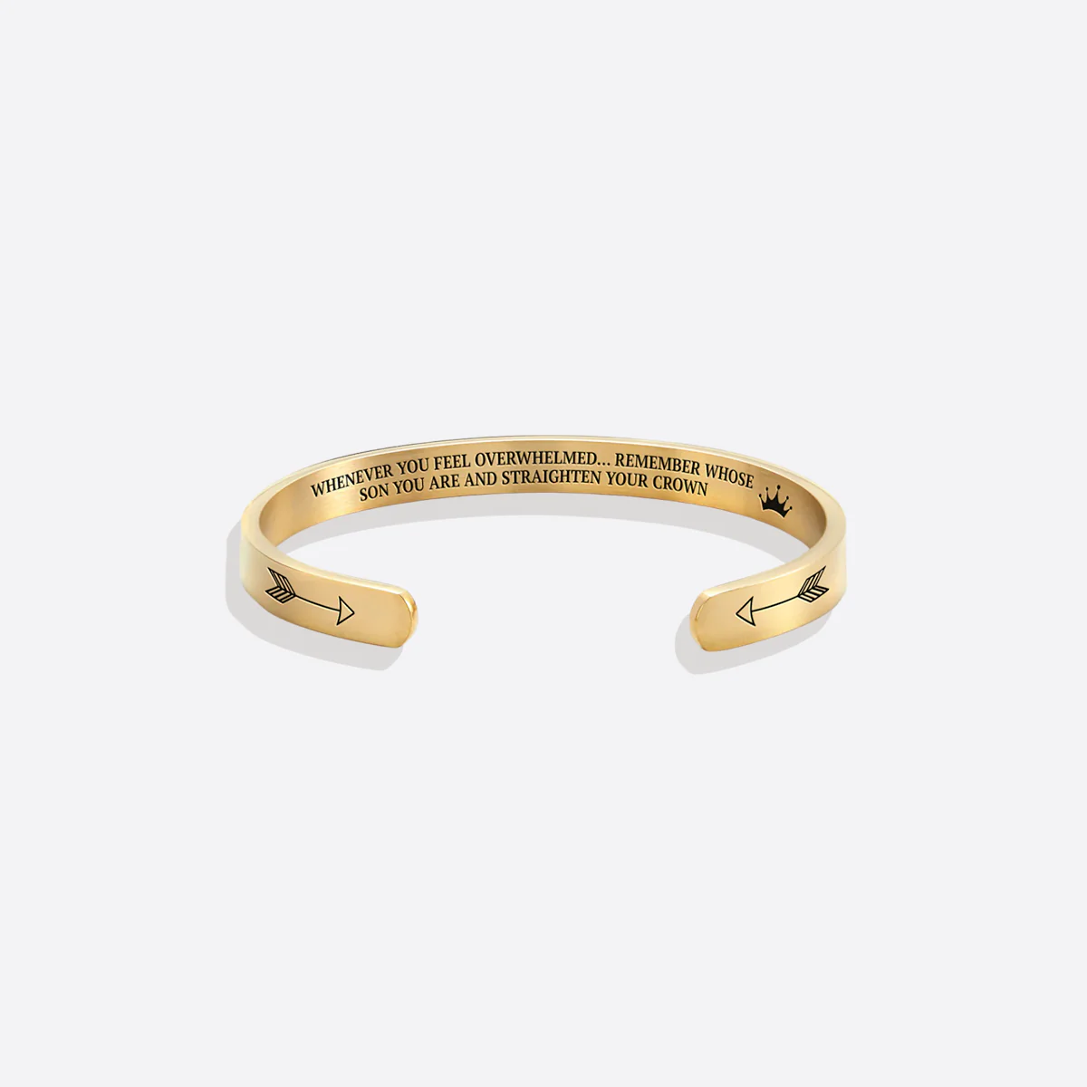 Remember Who You Are and Straighten Your Crown Cuff Bracelet - Image 81