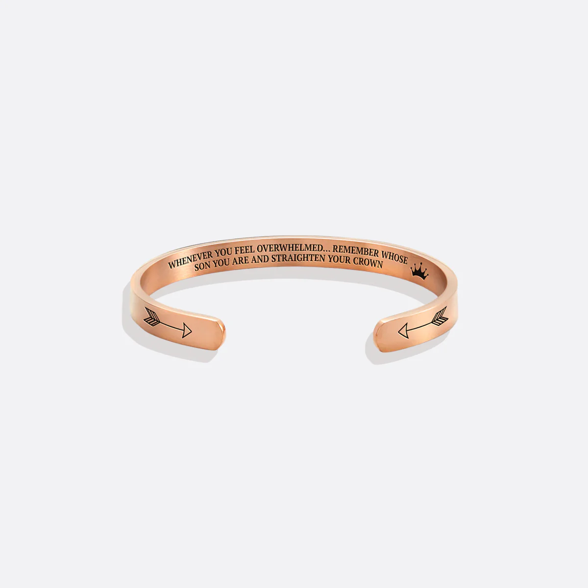 Remember Who You Are and Straighten Your Crown Cuff Bracelet - Image 82