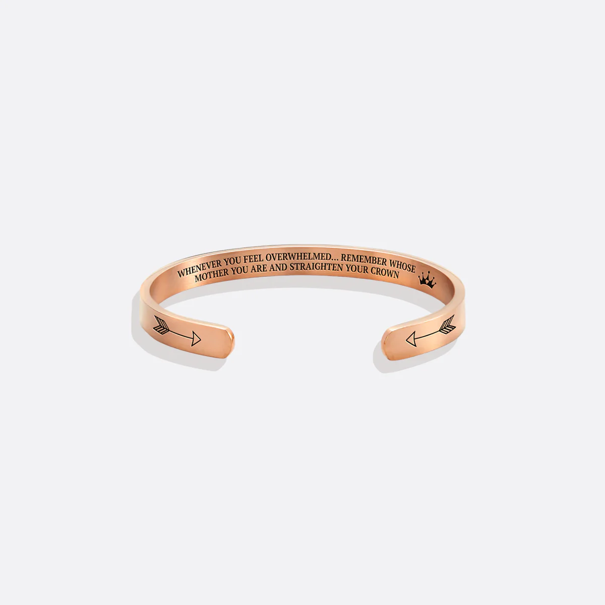 Remember Who You Are and Straighten Your Crown Cuff Bracelet - Image 85