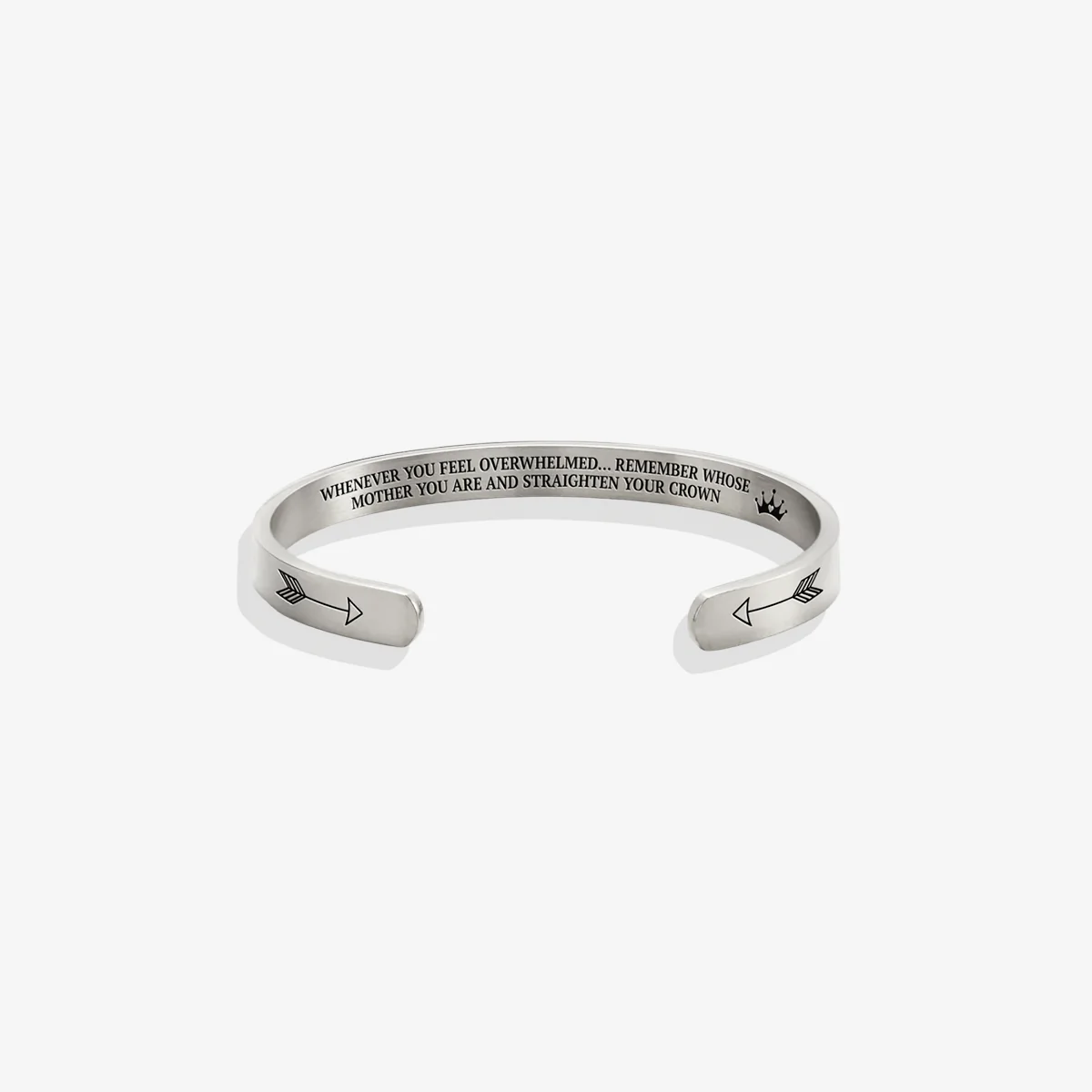 Remember Who You Are and Straighten Your Crown Cuff Bracelet - Image 86