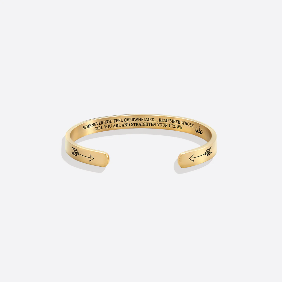 Remember Who You Are and Straighten Your Crown Cuff Bracelet - Image 87