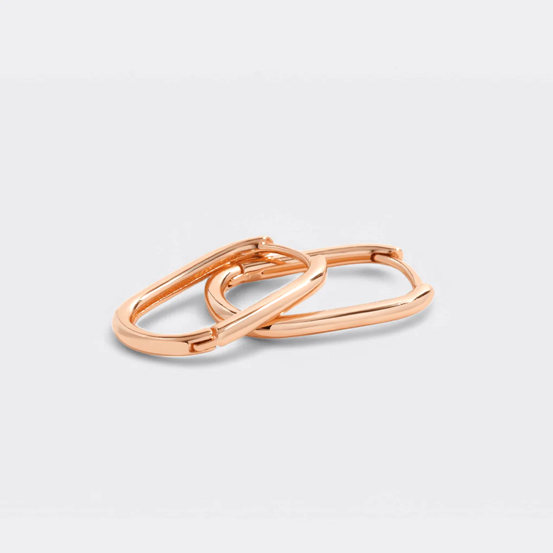 Retro Box Huggie Hoop Earrings - Image 39
