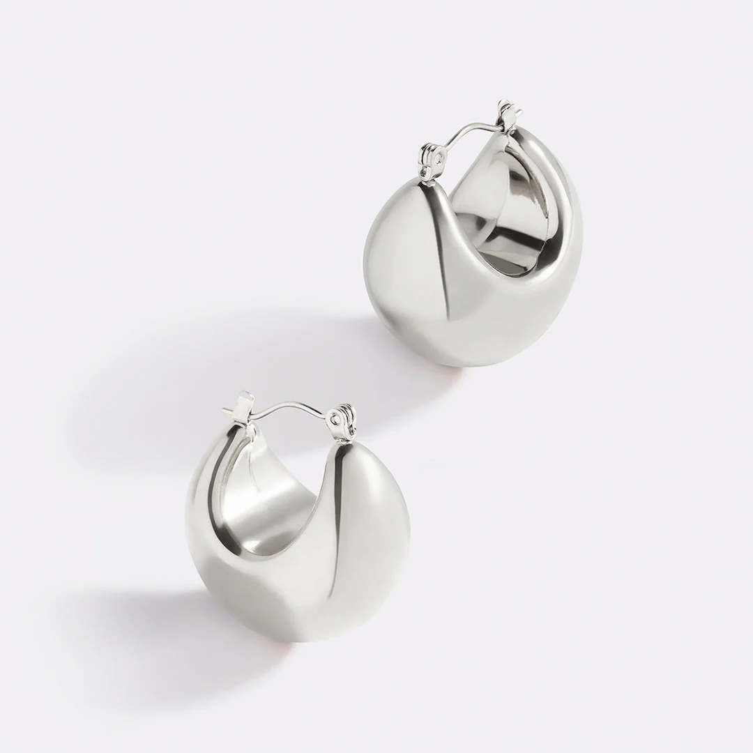 Sculpted Hoop Earrings - Image 12