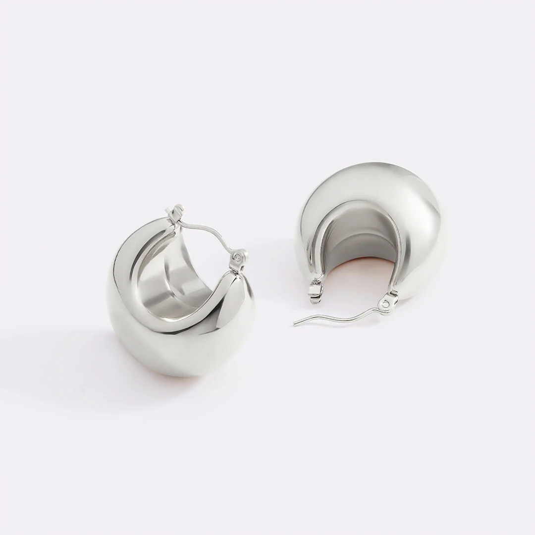 Sculpted Hoop Earrings - Image 13