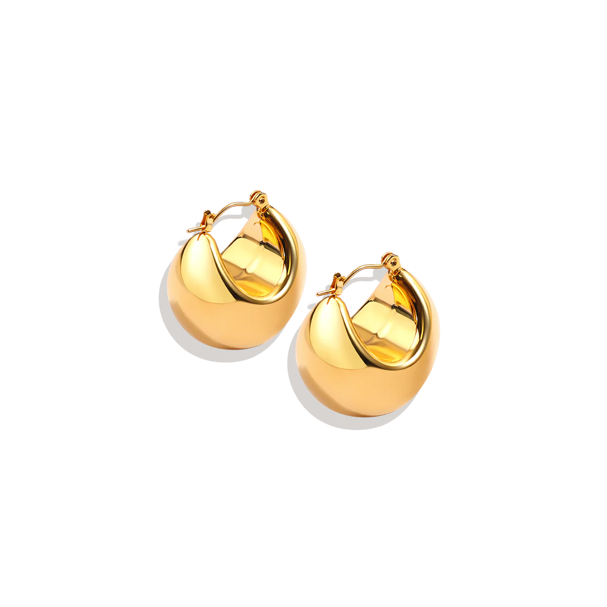 Sculpted Hoop Earrings - Image 5