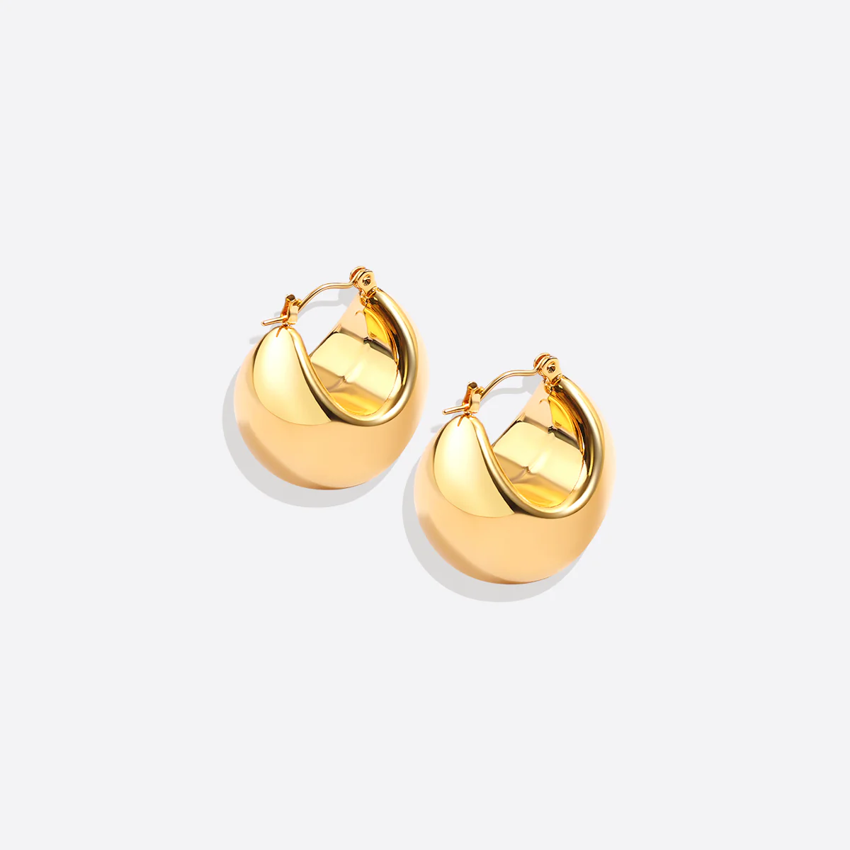 Sculpted Hoop Earrings - Image 7