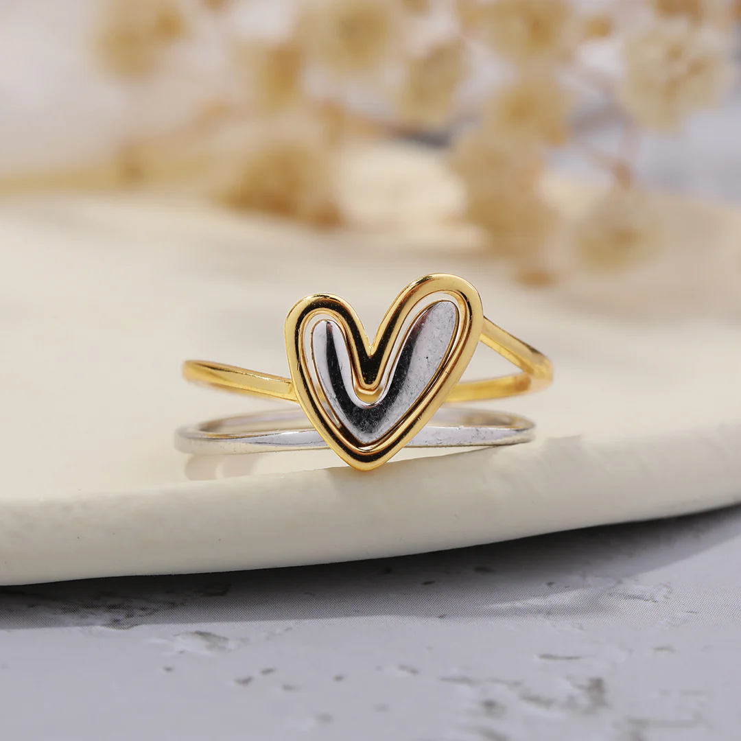 Self Love Layered Heart Ring - Image 20