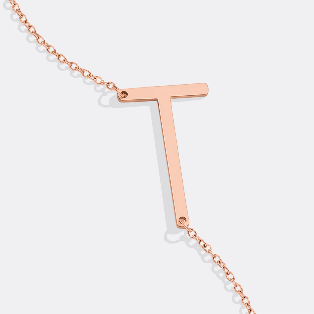 Statement Initial Necklace - Image 100