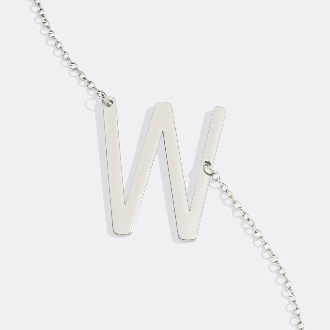Statement Initial Necklace - Image 132