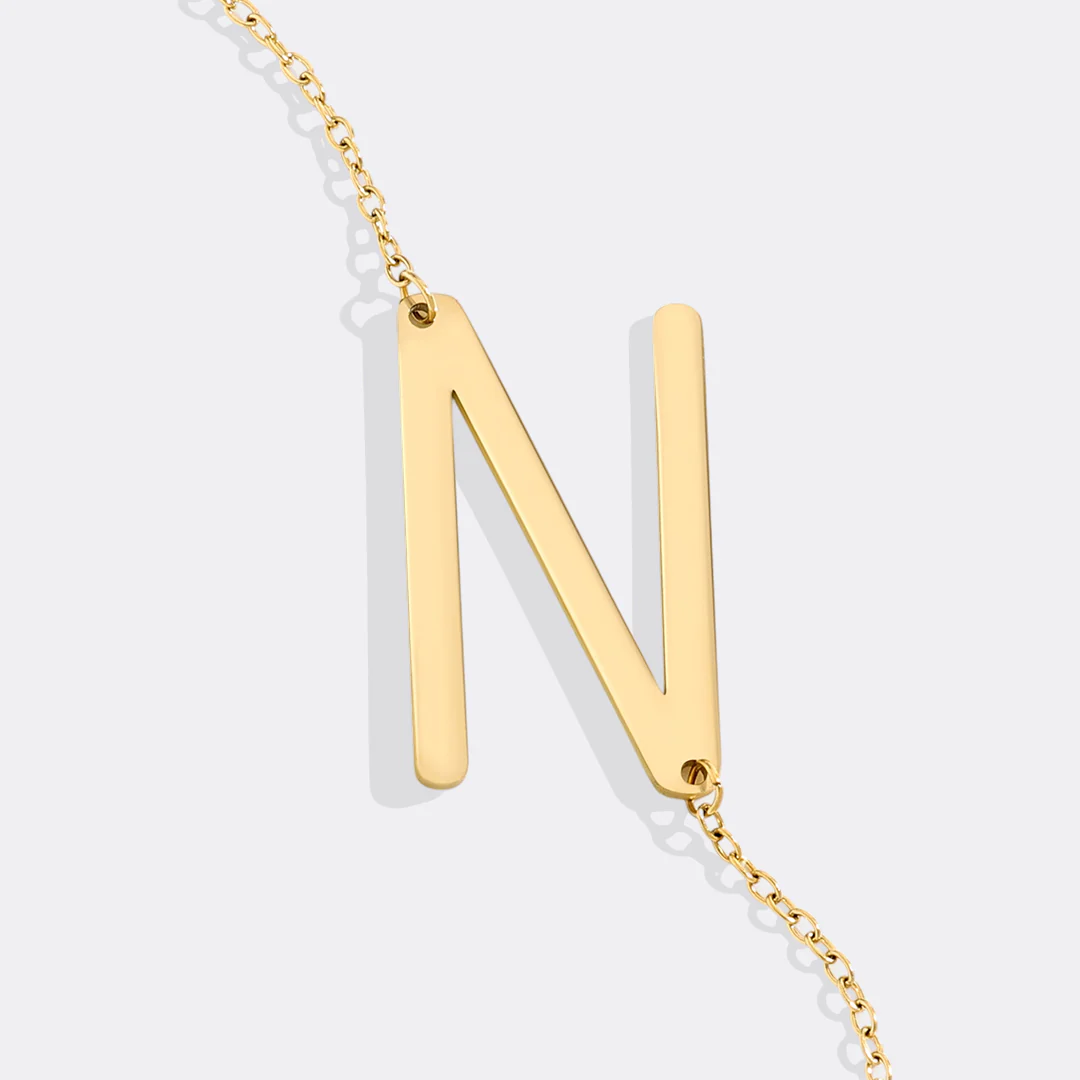 Statement Initial Necklace - Image 68