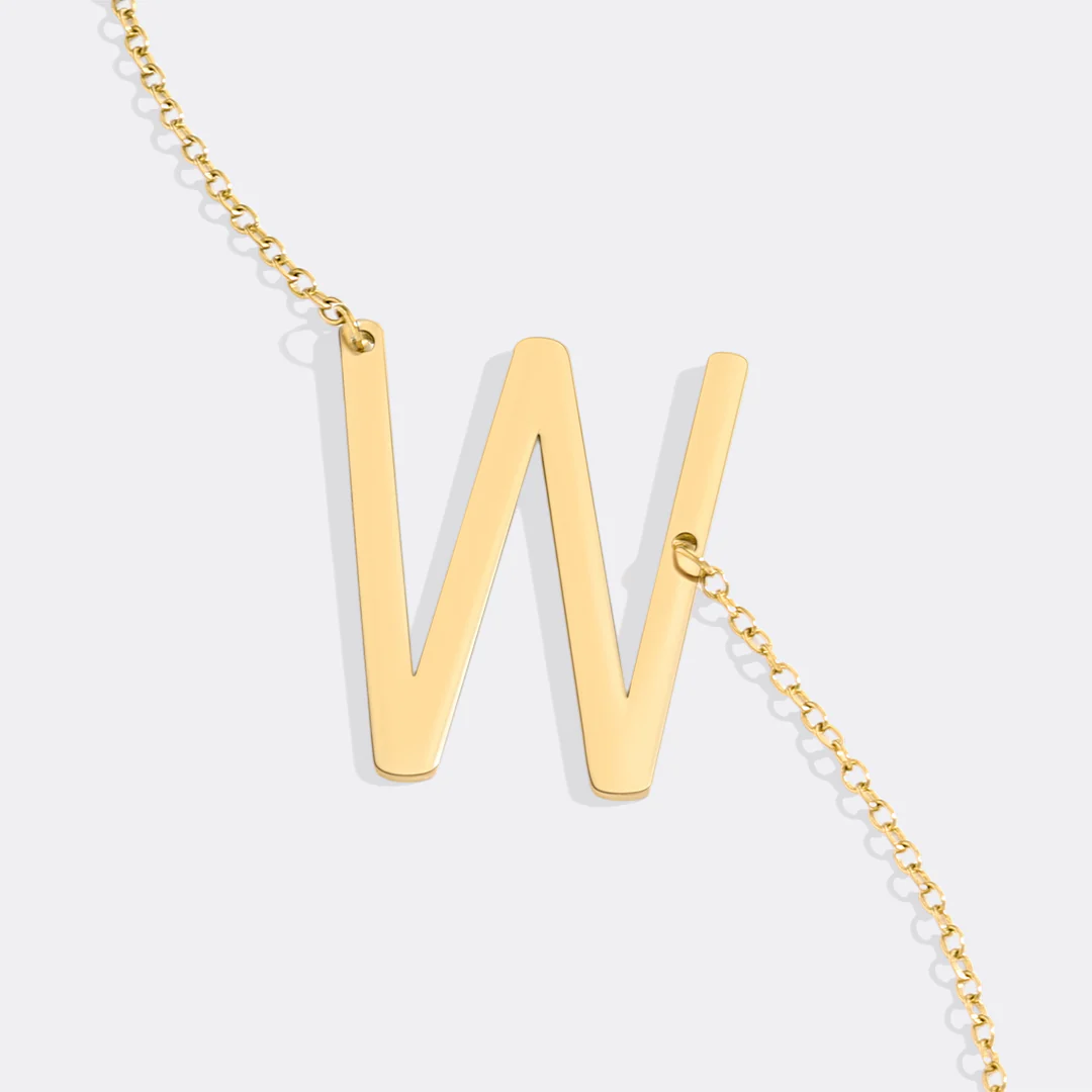 Statement Initial Necklace - Image 77