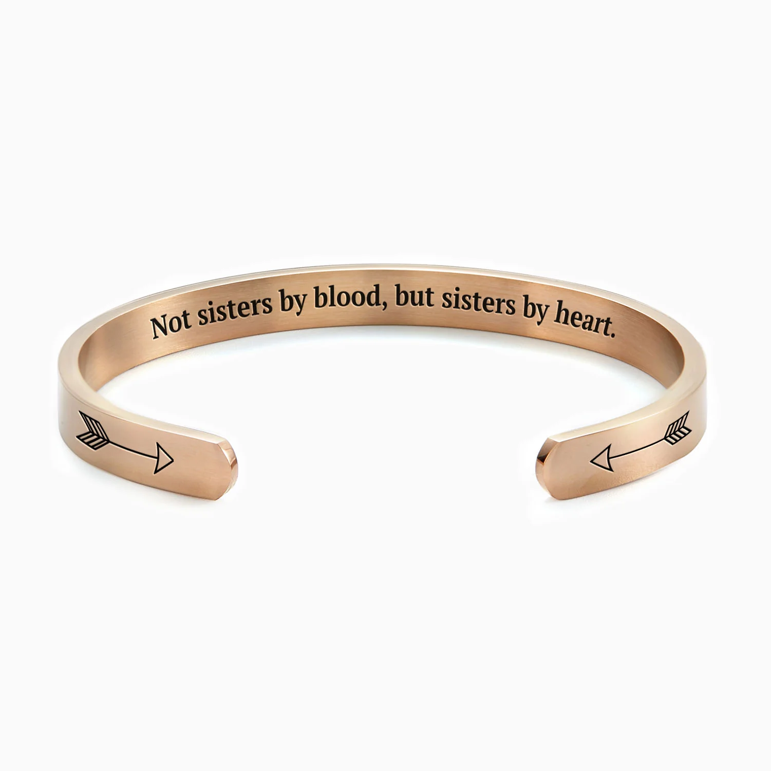 Not Sisters By Blood But Sisters By Heart Cuff Bracelet - Image 39
