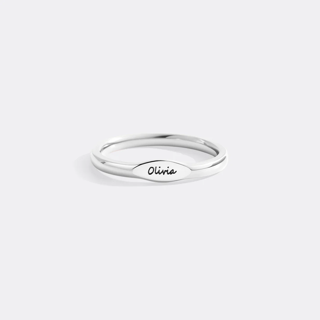 Skinny Name Ring - Image 5