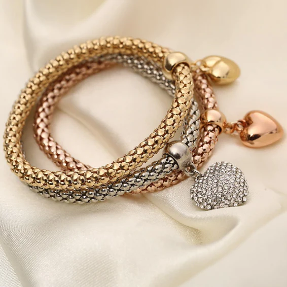 Solid Hearts Metal Bracelet - Image 11