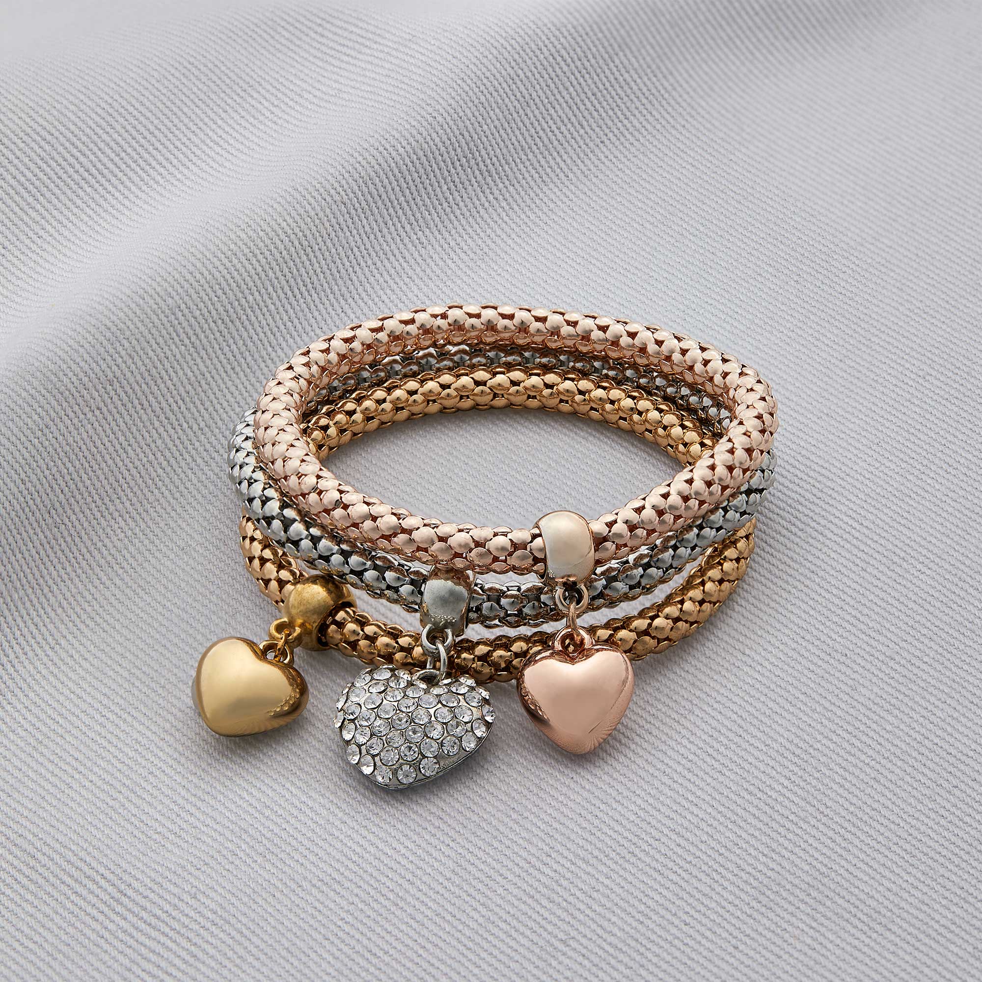 Solid Hearts Metal Bracelet - Image 16