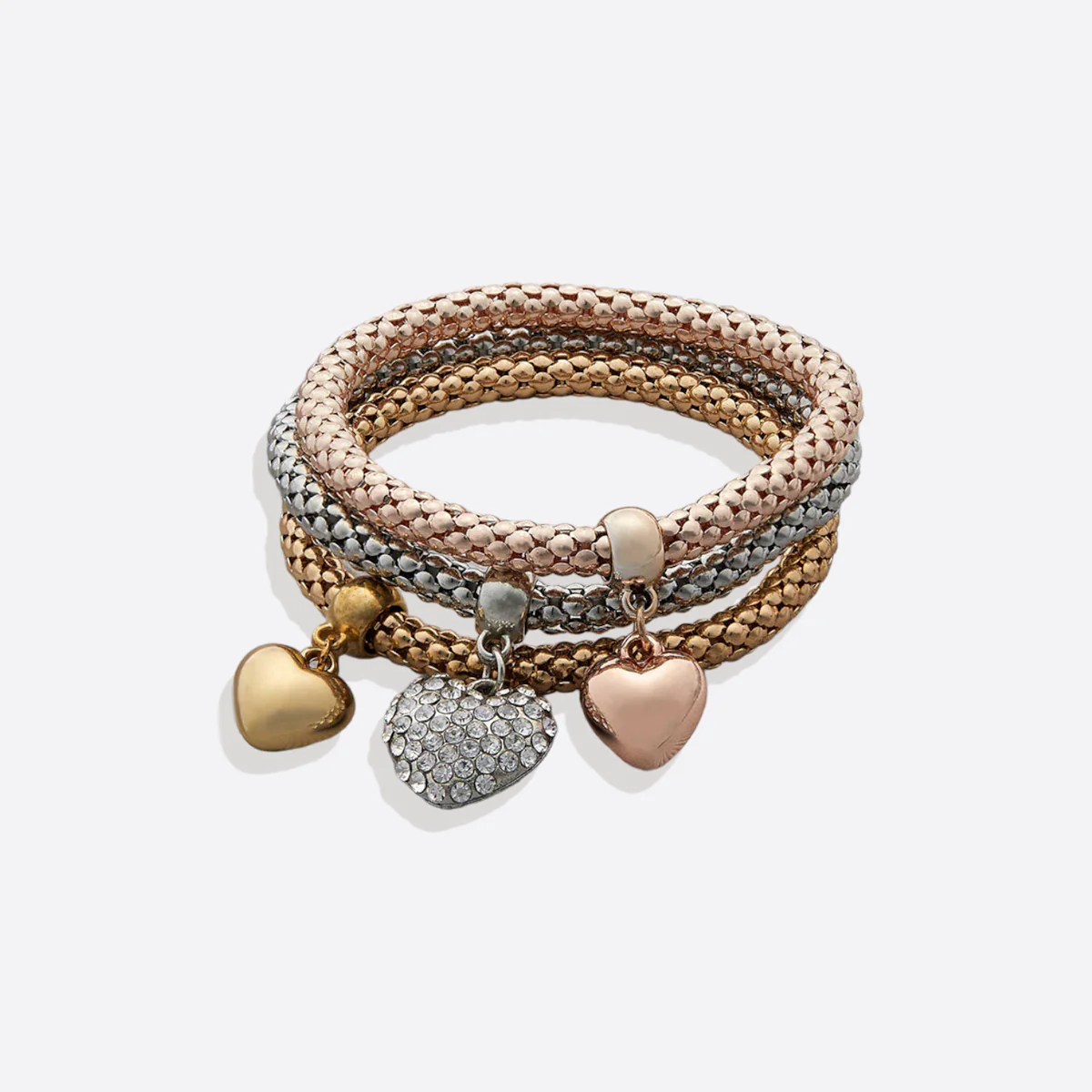 Solid Hearts Metal Bracelet - Image 18