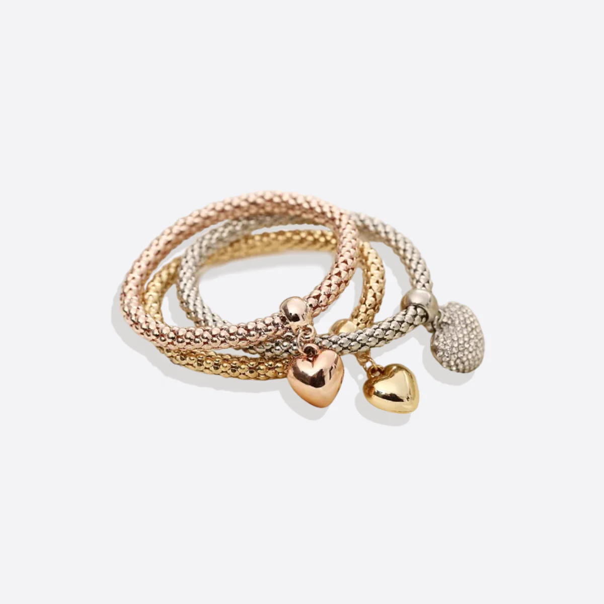 Solid Hearts Metal Bracelet - Image 19