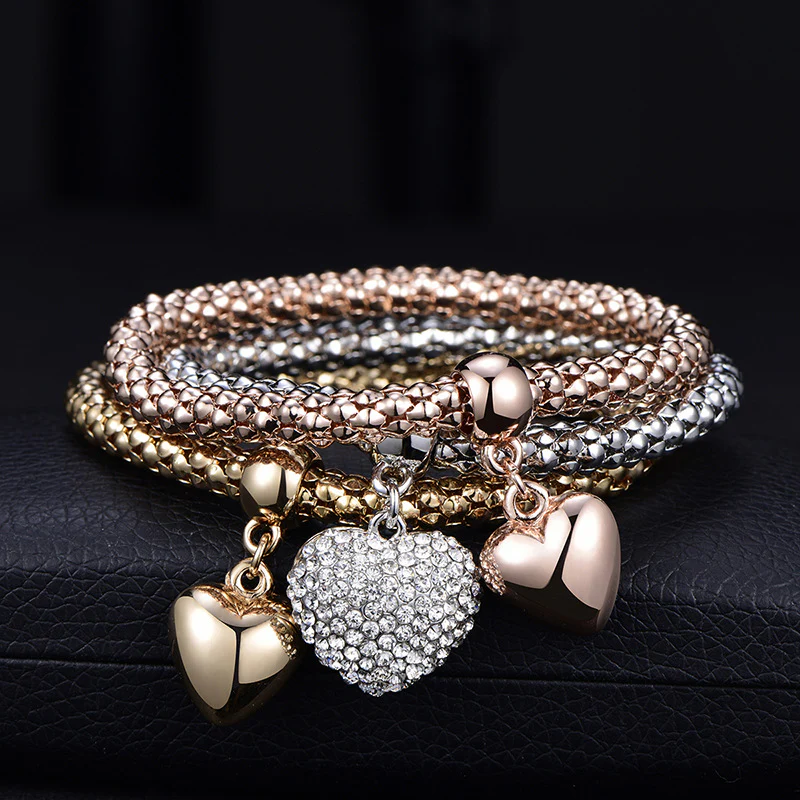 Solid Hearts Metal Bracelet - Image 9