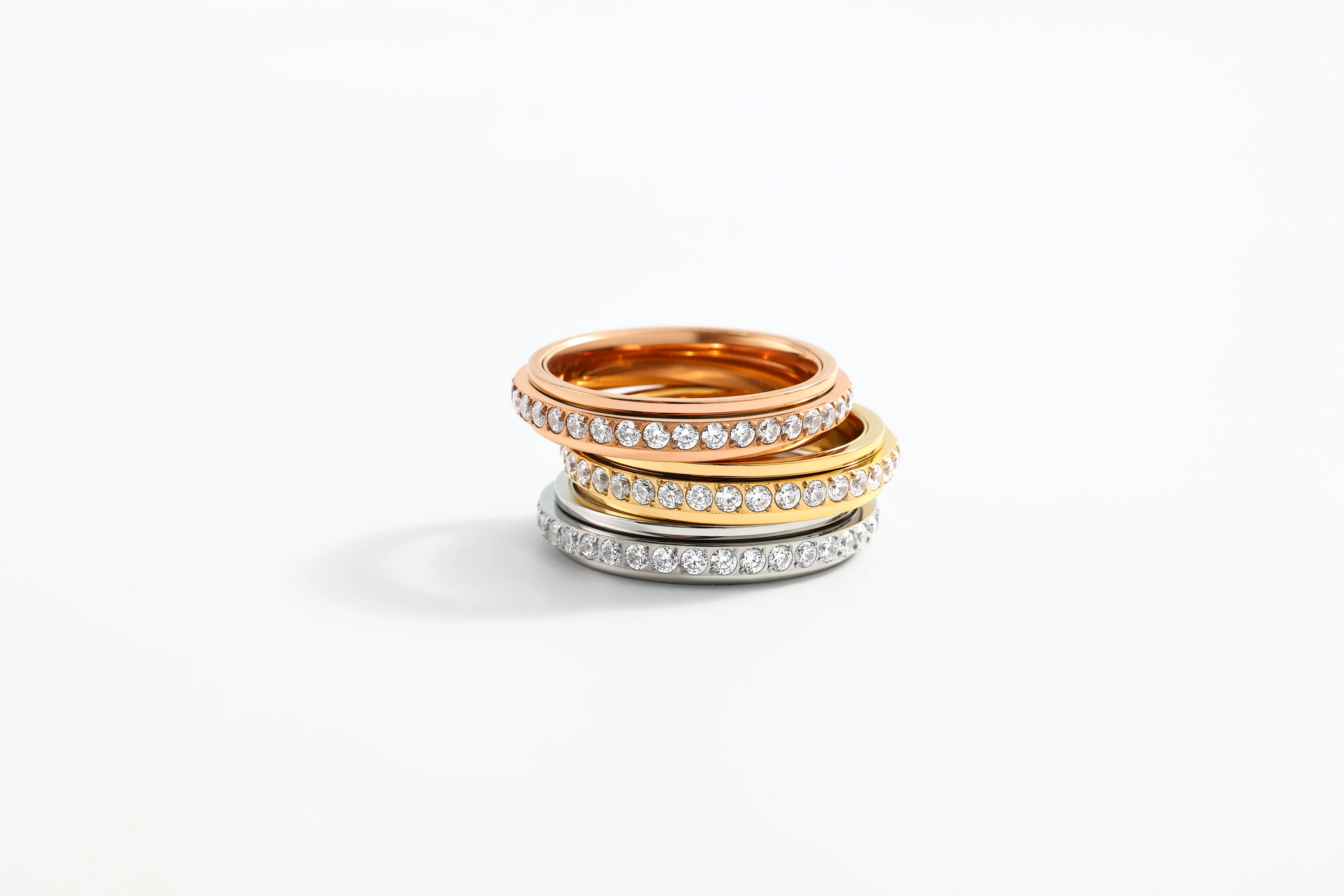 Spinning Fidget Eternity Ring - Image 6