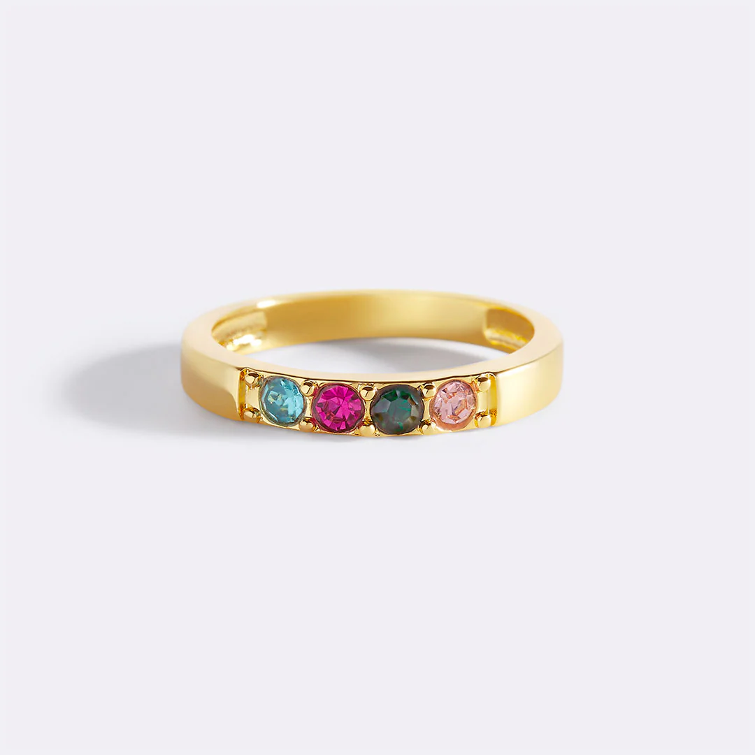 Stackable Birthstones Band Ring - Image 13
