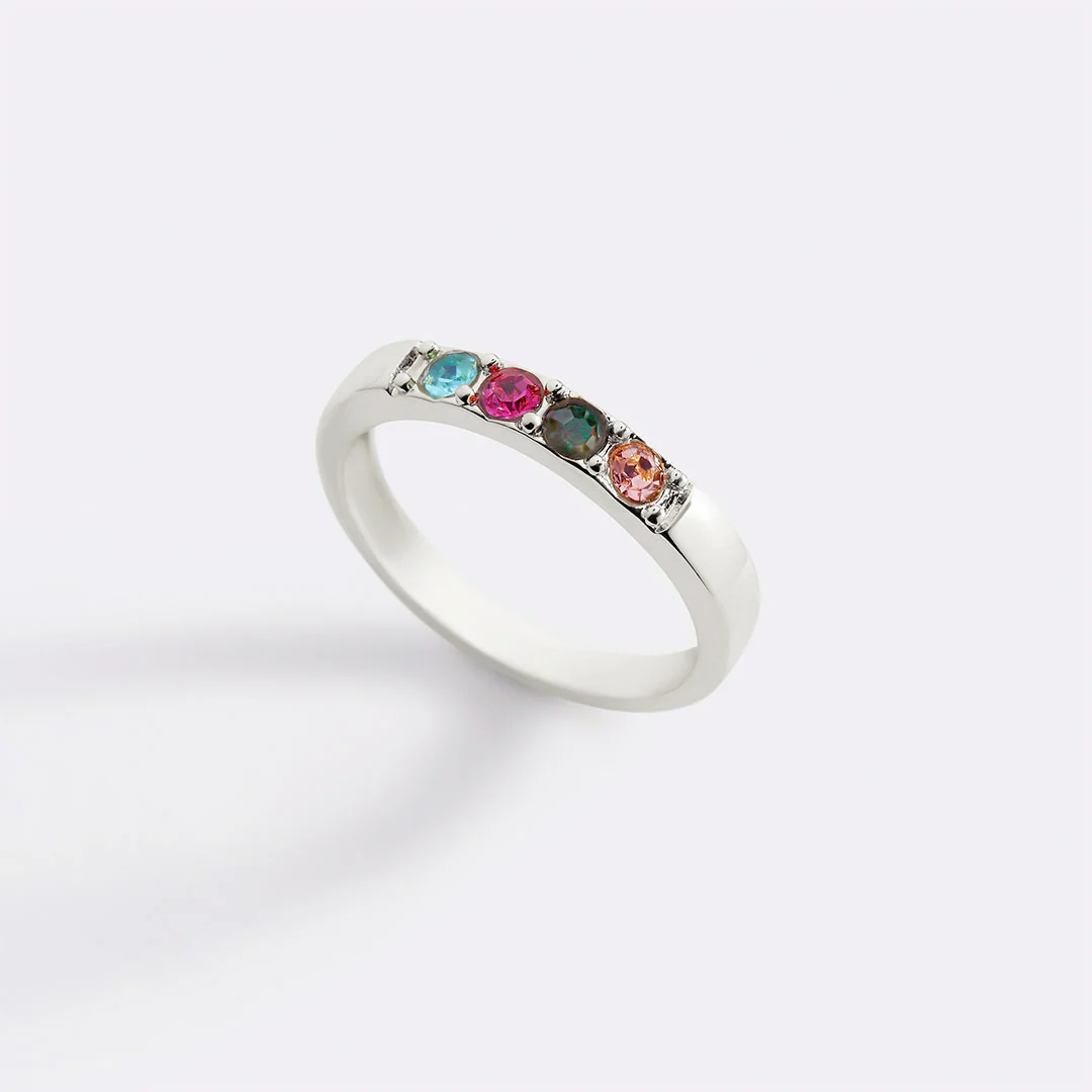 Stackable Birthstones Band Ring - Image 22