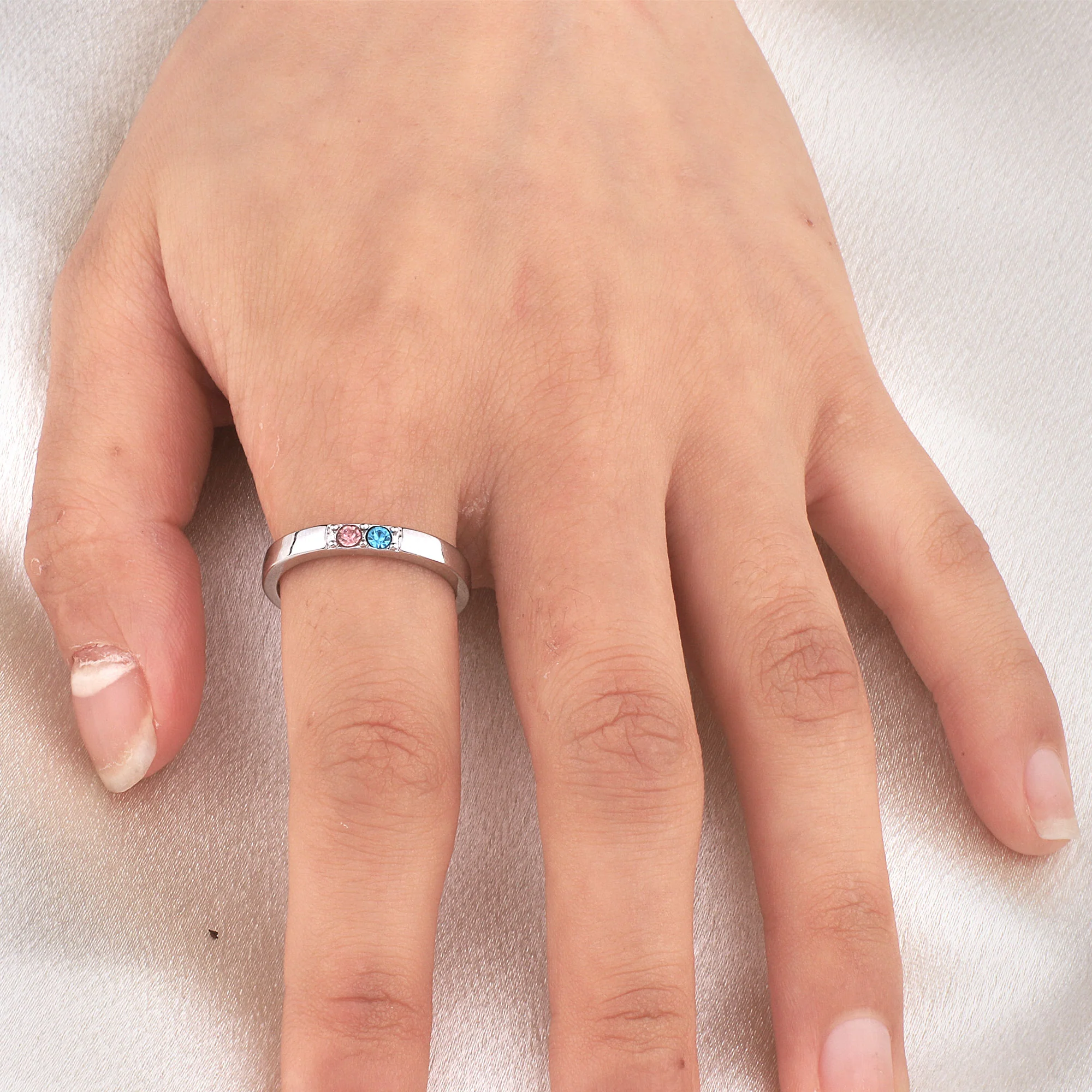 Stackable Birthstones Band Ring - Image 9
