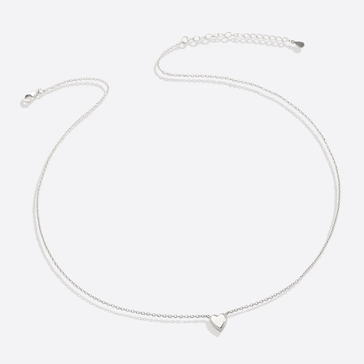 Stackable Tiny Heart Necklace - Image 9