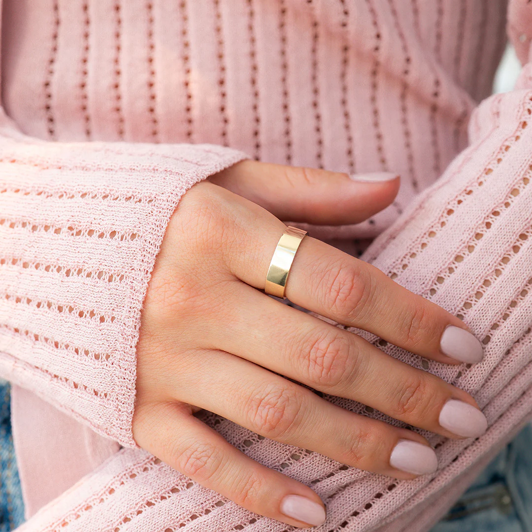 Gold Statement Stacking Ring - Image 7