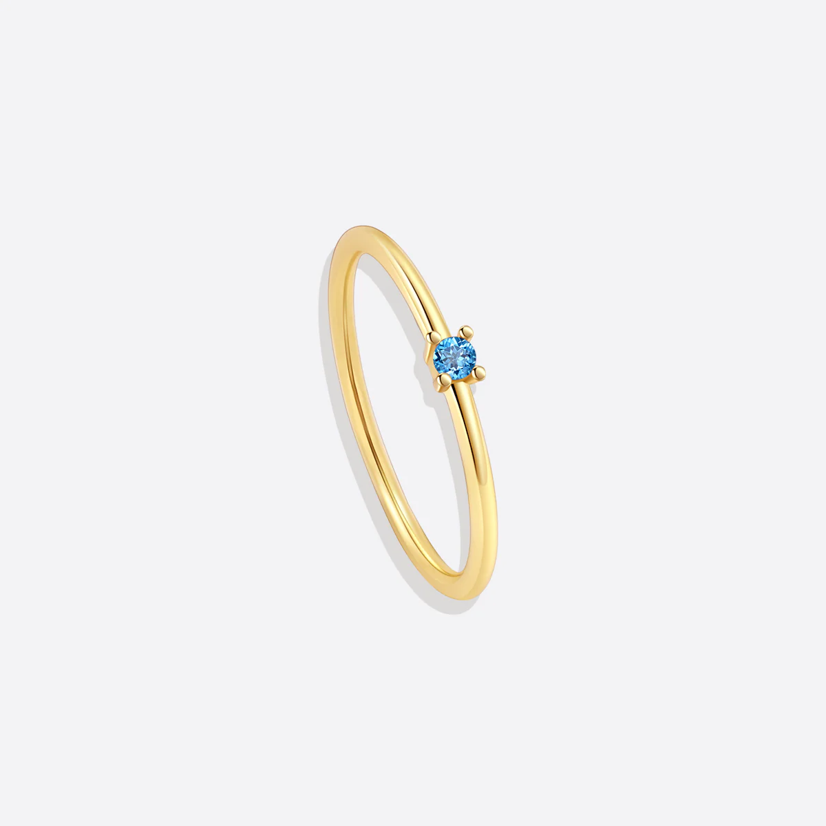 Super Dainty Birthstone Stacking Ring - Image 10