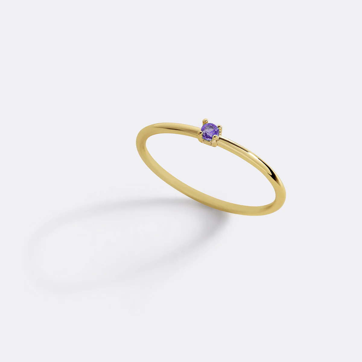 Super Dainty Birthstone Stacking Ring - Image 22
