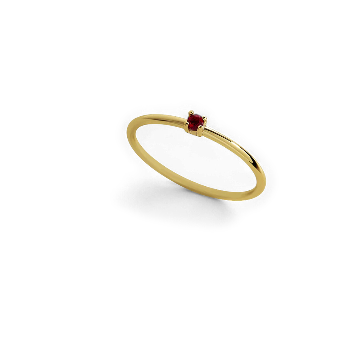 Super Dainty Birthstone Stacking Ring - Image 35