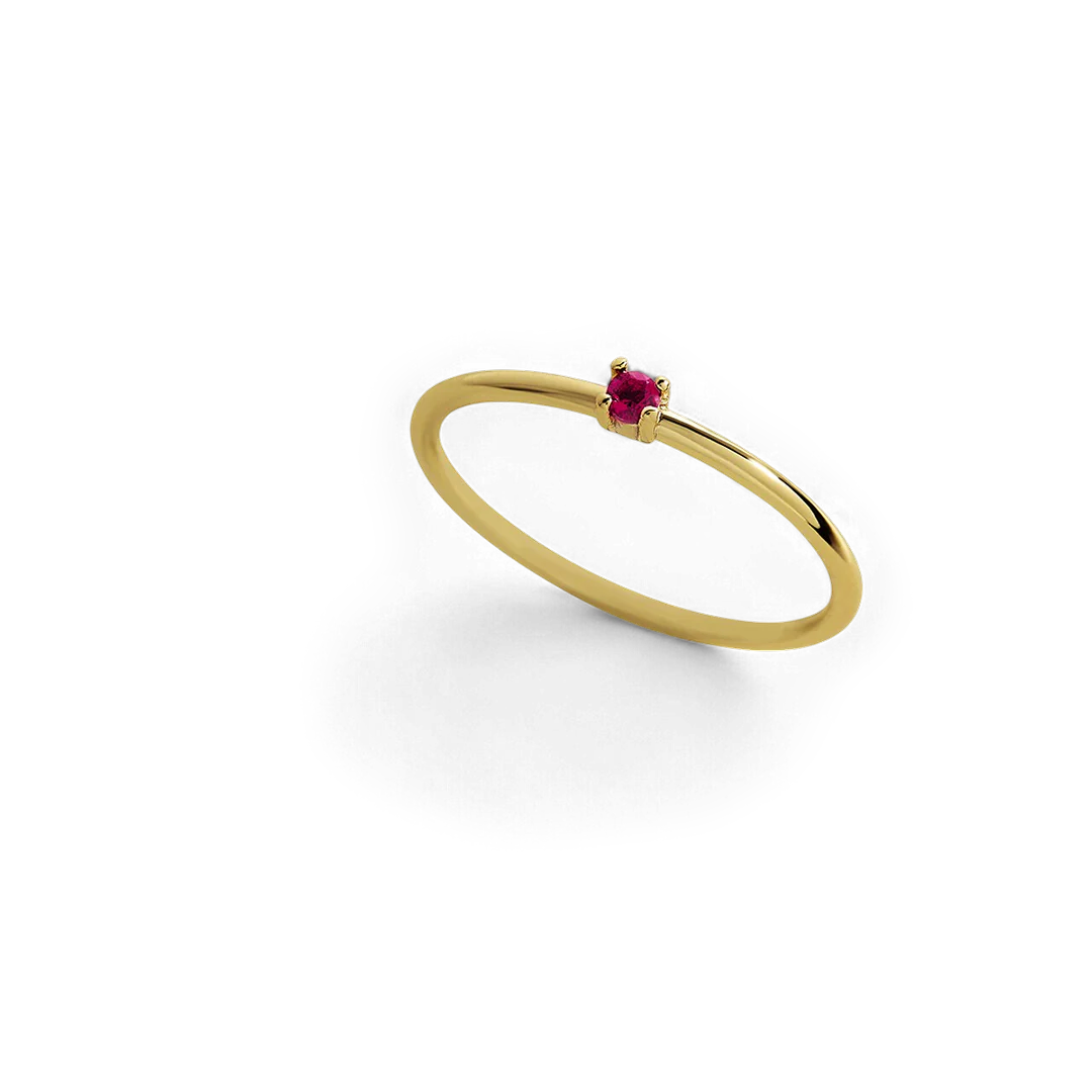 Super Dainty Birthstone Stacking Ring - Image 36