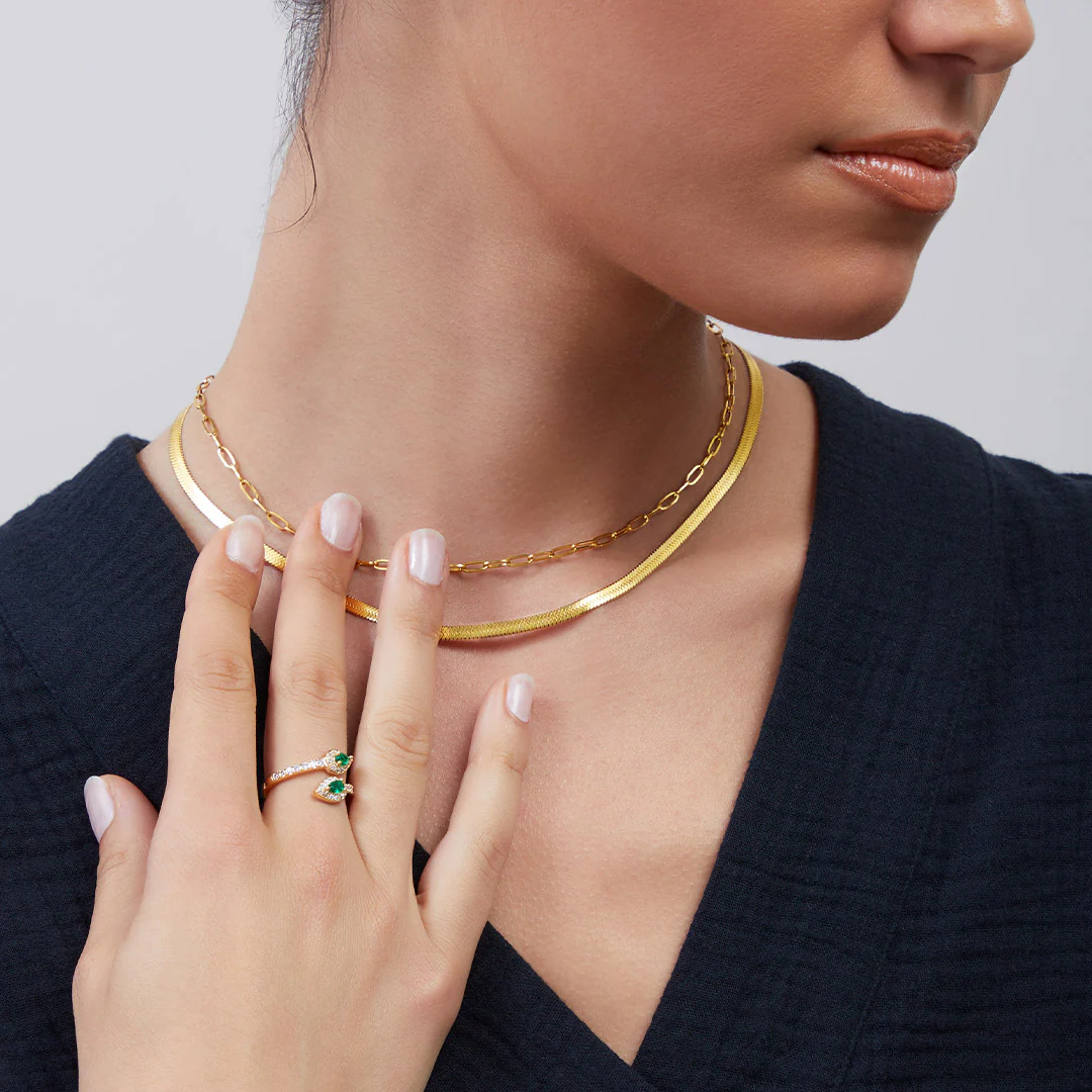 Thin Paperclip Necklace - Image 3