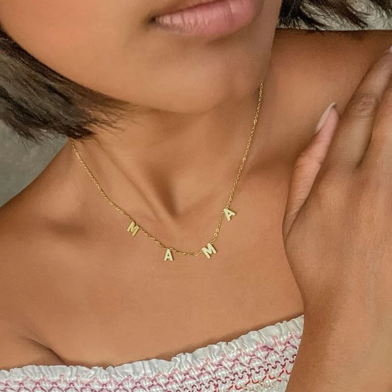 The MAMA Letter Necklace - Image 29