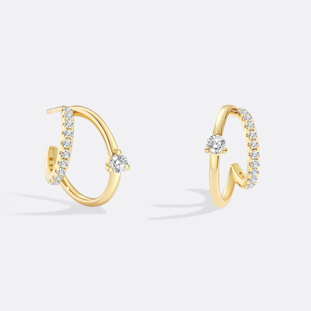 The Nova Double Hoop Earrings - Image 11