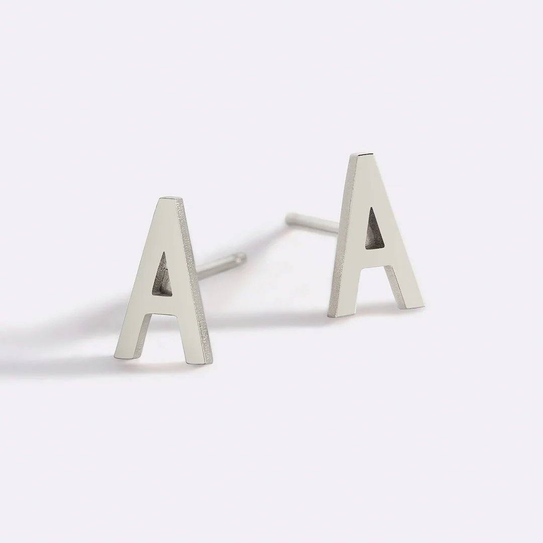 The Skinny Initial Earrings - Image 19